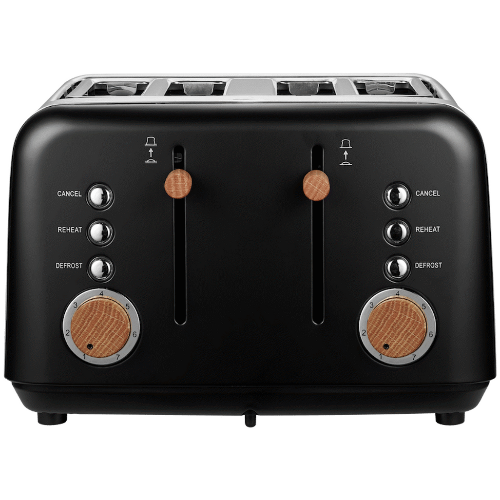 boden stark anson collection 4 slice stainless steel toaster